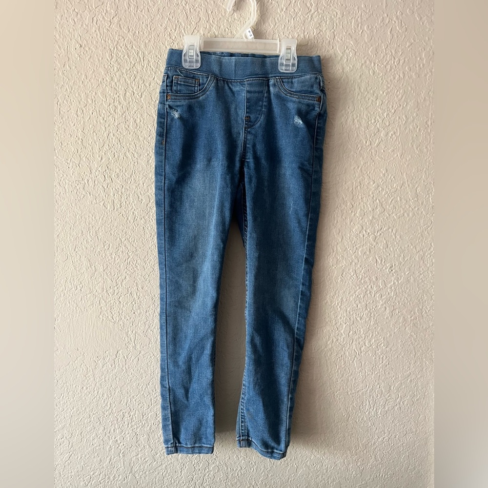 GIRL'S BCBG Light Denim Semi Distress Jeans